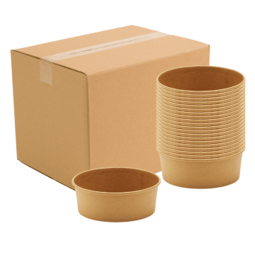 1200 ml Schale 300x Einweg Pappschale