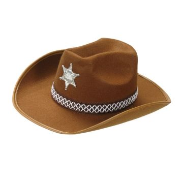 Brauner Sheriff-Cowboyhut