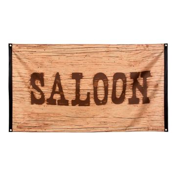 Braunes Cowboy-Saloon-Banner - 150x90 cm