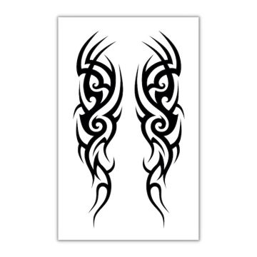 Tribal-Fake- und Kunsttattoo 10.5x20cm