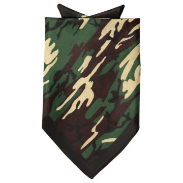 Bandana mit grünem Camouflage 52x55 cm