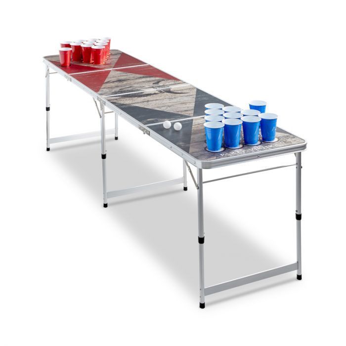 Beer Pong Tisch Après-Ski PartyVikings - Offizielle Maße