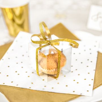 Firkantet æske gennemsigtig 10x - 5x5x5cm