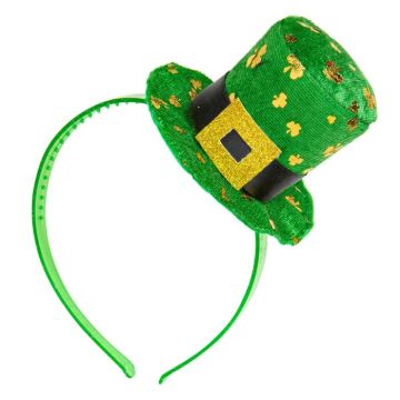 St. Patricks Day Mini Top Hat Haarband Grün