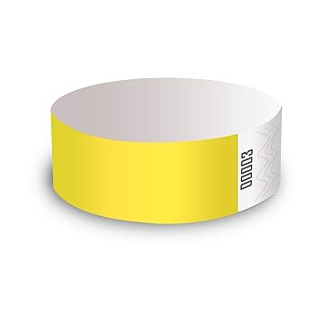 100x Zutrittsarmbänder ohne Druck - Gelb