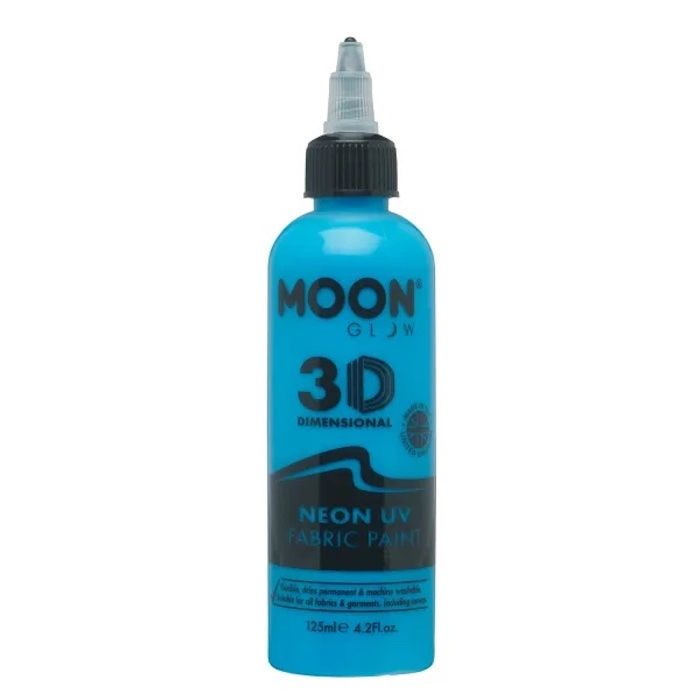 Neon UV Textilfarbe Blau 125 ml Moon Creations