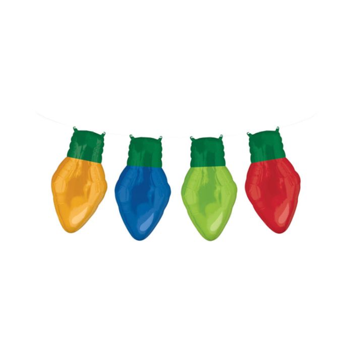 Weihnachts-Lichterkette-Folienballon 