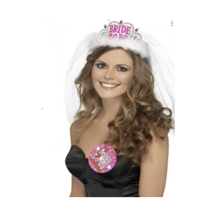 Bride To Be Tiara und Schleier
