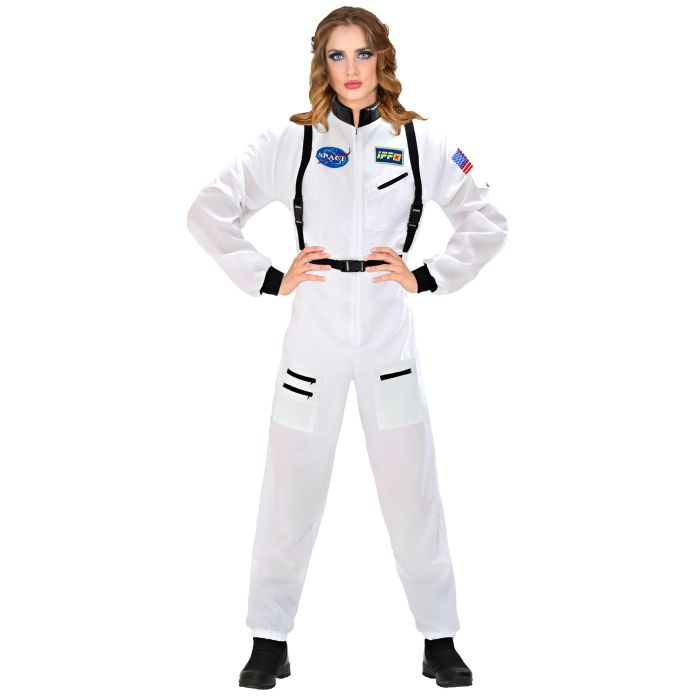 Weißes Astronautenkostüm für Damen