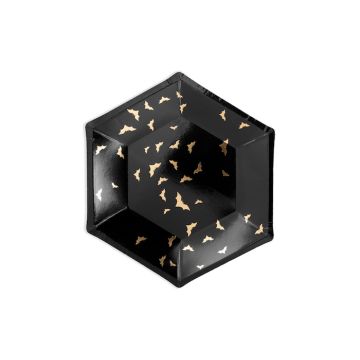 Halloween Fledermaus Pappteller 6 stk.