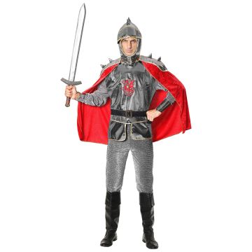 Ritterkostüm mit Rüstung und Helm