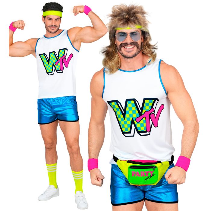 80er Aerobic Kostüm für Herren
