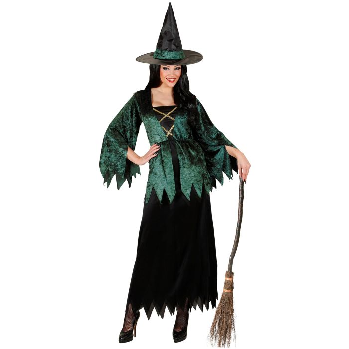 Hexenkleid mit Hut für Damen