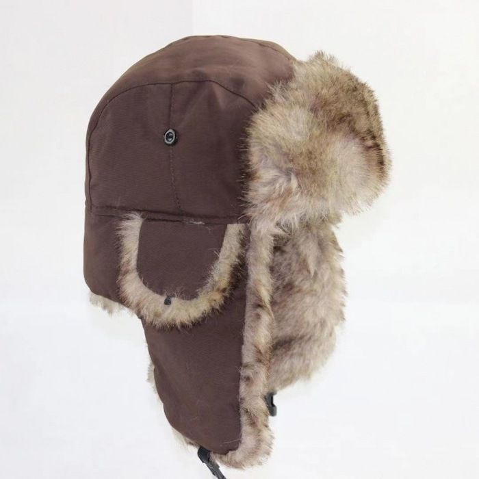 Pelzmütze mit Ohrklappen 