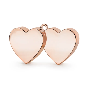 Herzförmiger rose gold Ballonbesch weight - 137g