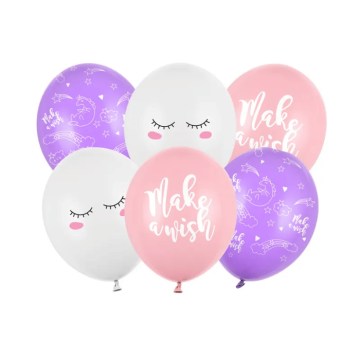 Einhornballons 6x - 30 cm