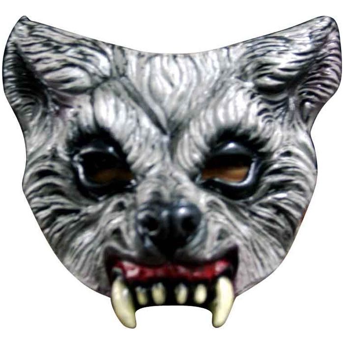 Gruselige halbe Wolfmaske