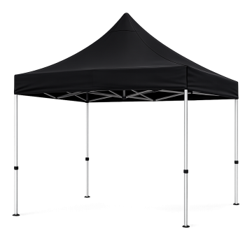 Outdoor starker Pavillon 3x3 m schwarz - 19,5 kg