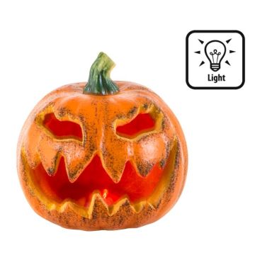 Blinkender Halloween-Kürbis - Ø 16 cm