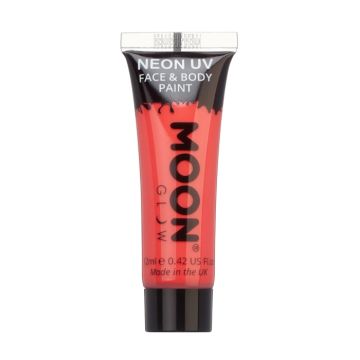 Intensive neonfarbene UV-Gesichts- und Körperfarbe 12 ml Moon Creations rot