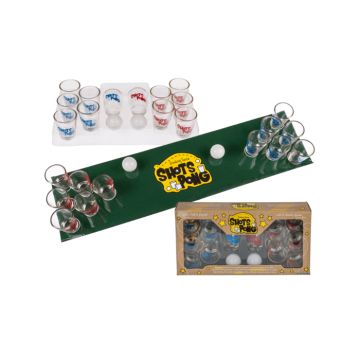 Trinkspiel Shotspong mit 12x Gläsern