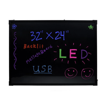 LED-Schild mit leuchtenden Markern