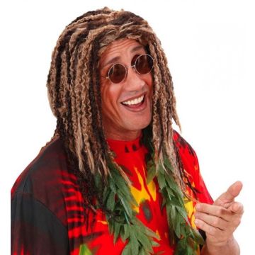 Rastafari Perücke braunes Haar
