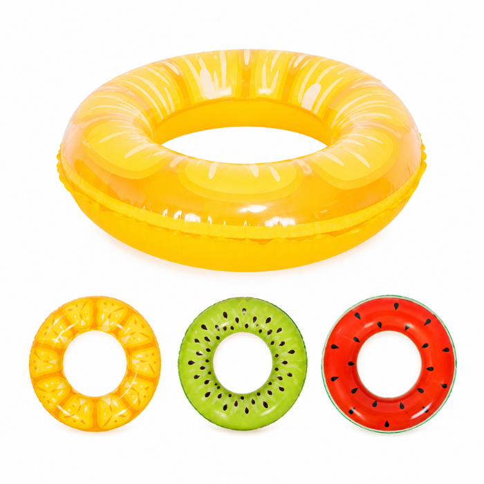 Aufblasbarer Ring mit Fruchtdesign assortiert 79 cm 