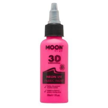Neon UV-Textilfarbe Pink 30 ml Moon Creations