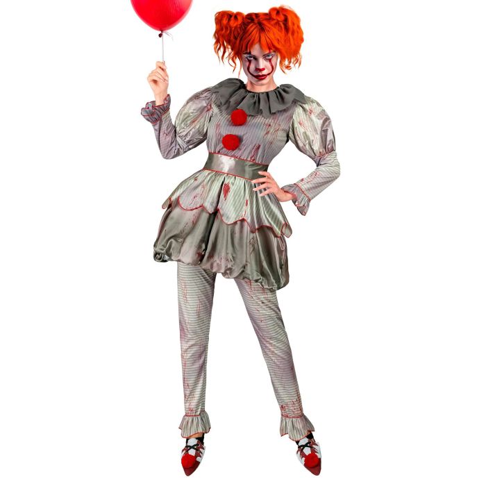 Gruselige Clownskleid für Damen