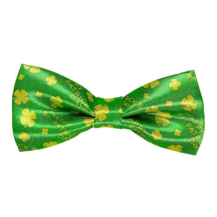 Grüne St. Patrick's Day Fliege - Verstellbar