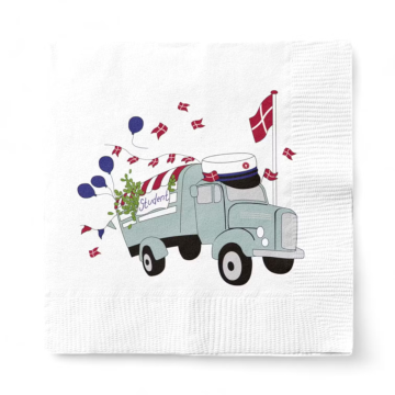 Servietten mit Studentenwagen blaue Student 20x Die Alte Apotheke
