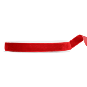 Rotes samtiges Band 15 mm / 10 m