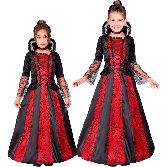 Vampirkleid mit Halsband für Mädchen