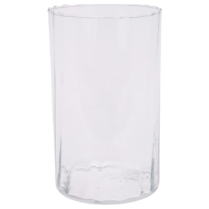 Stilvolle transparente Glasvase 18x28 cm
