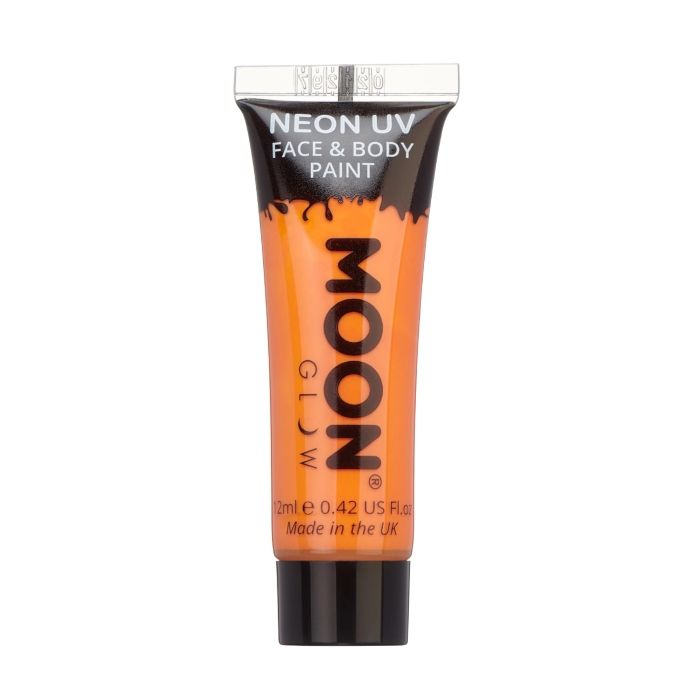 Intensive Neon-UV-Gesichts- und Körpermalfarbe 12 ml Moon Creations orange