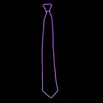 LED Krawatte Lila