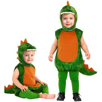 Grünes Dinosaurierkostüm für Kinder