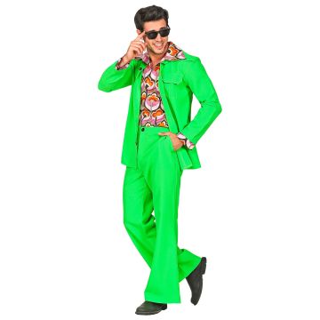 70er Disco Kostüm in Grün für Herren