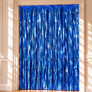 Blauer Glittervorhang - 100 x 240 m