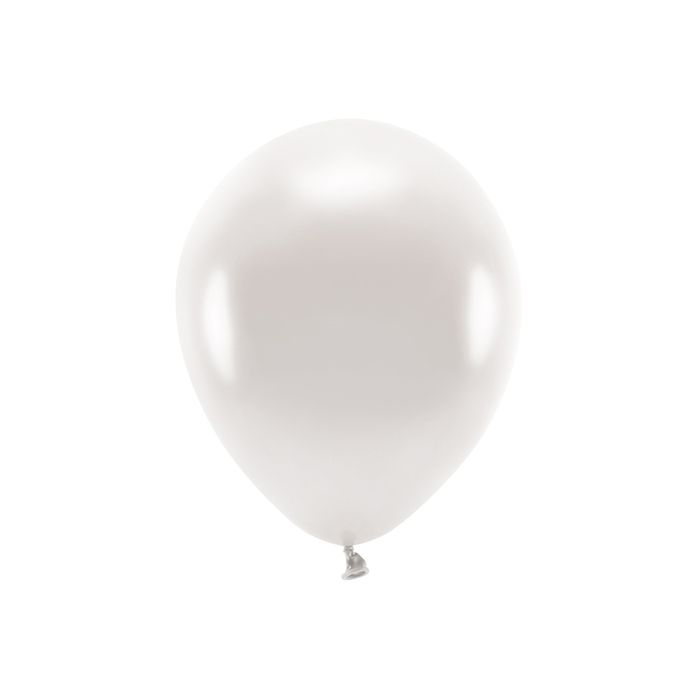 Metallic Pearl Weiße Ballons 10x - 30 cm 
