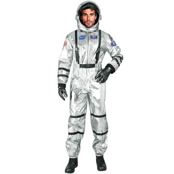 Silbernes Astronautenkostüm für Herren