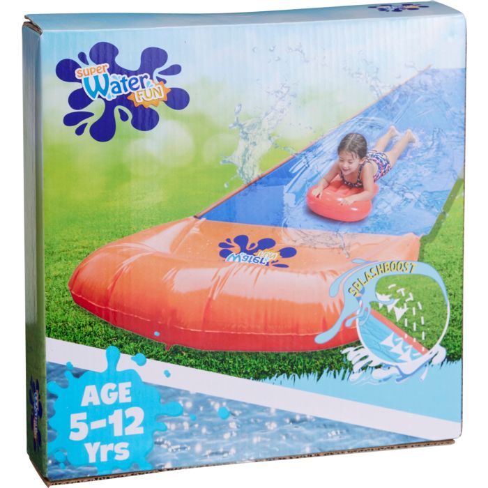 Aufblasbare Wasserrutsche ca. 485 cm mit Surfbrett