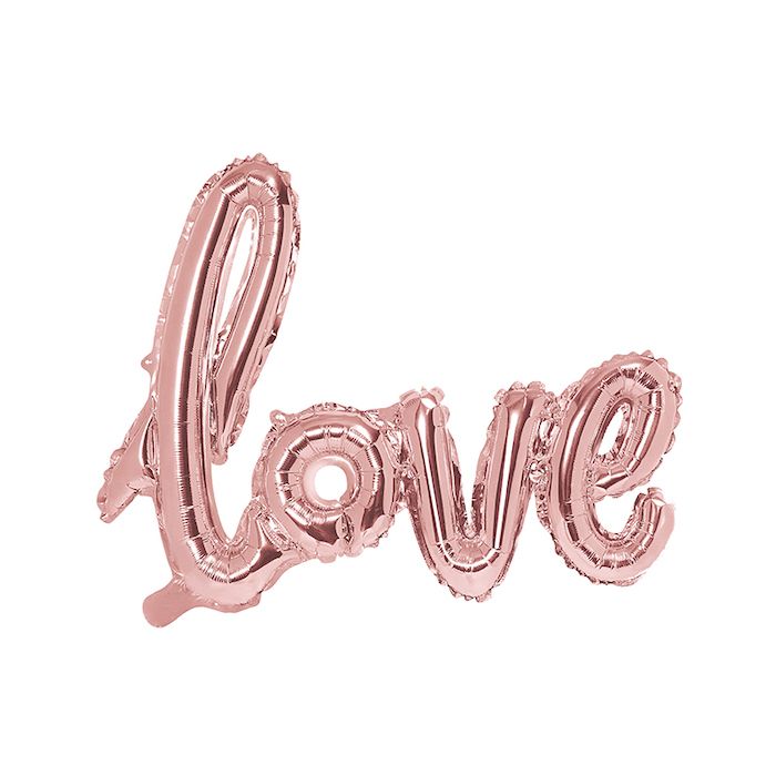 Love Folienballon Roségold - 73 cm