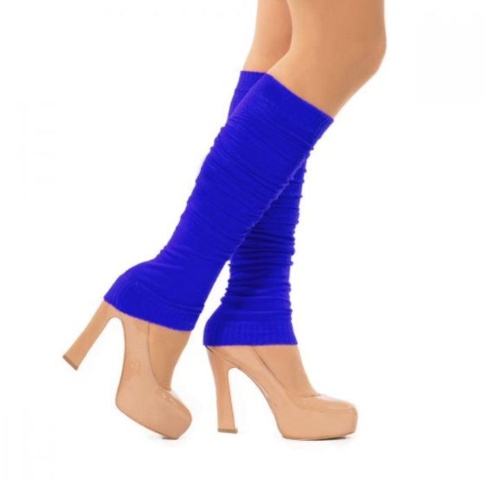 Beinstulpen für Frauen Einheitsgröße Blau