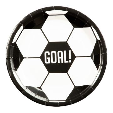 Fußball Pappteller 8x - 23 cm