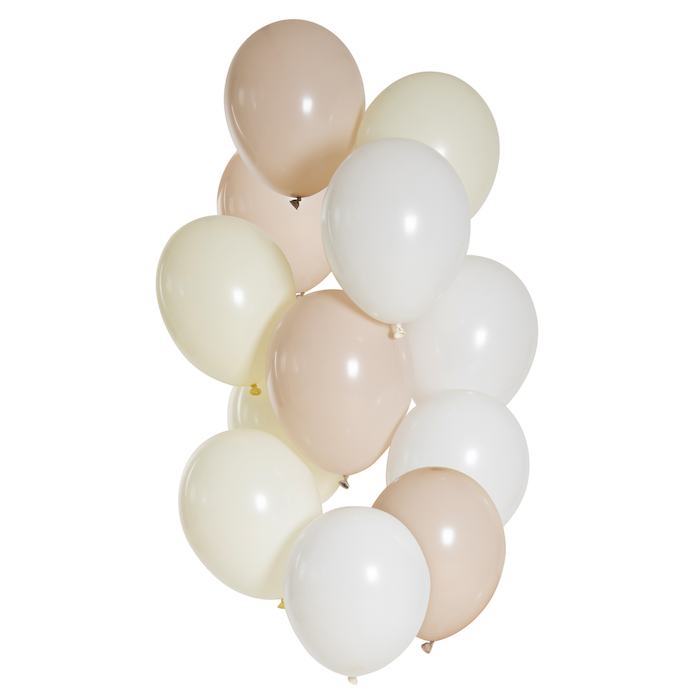 Nude Nuancen Ballonstrauß 12x - 33 cm