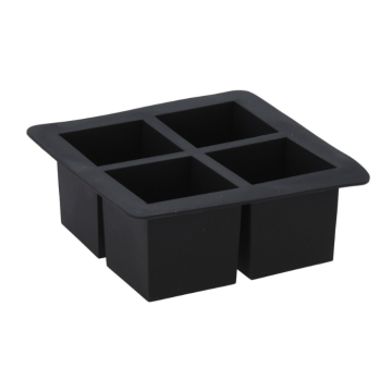 Gummieiswürfelform für 4x 6x6x6 cm Eiswürfel