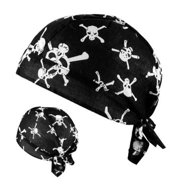 Totenkopf Bandana Schwarz