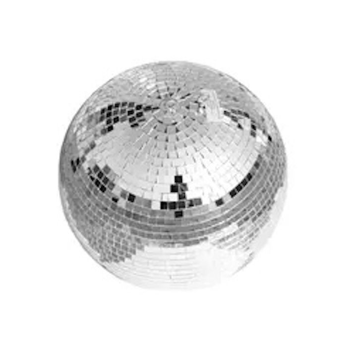 Diskokugel Silber - 30 cm inkl. Aufhänghaken